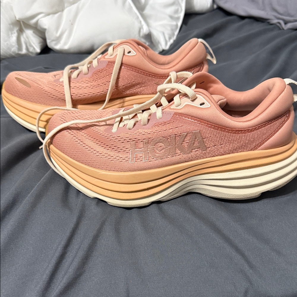 Hoka Women's Peach Athletic Shoes